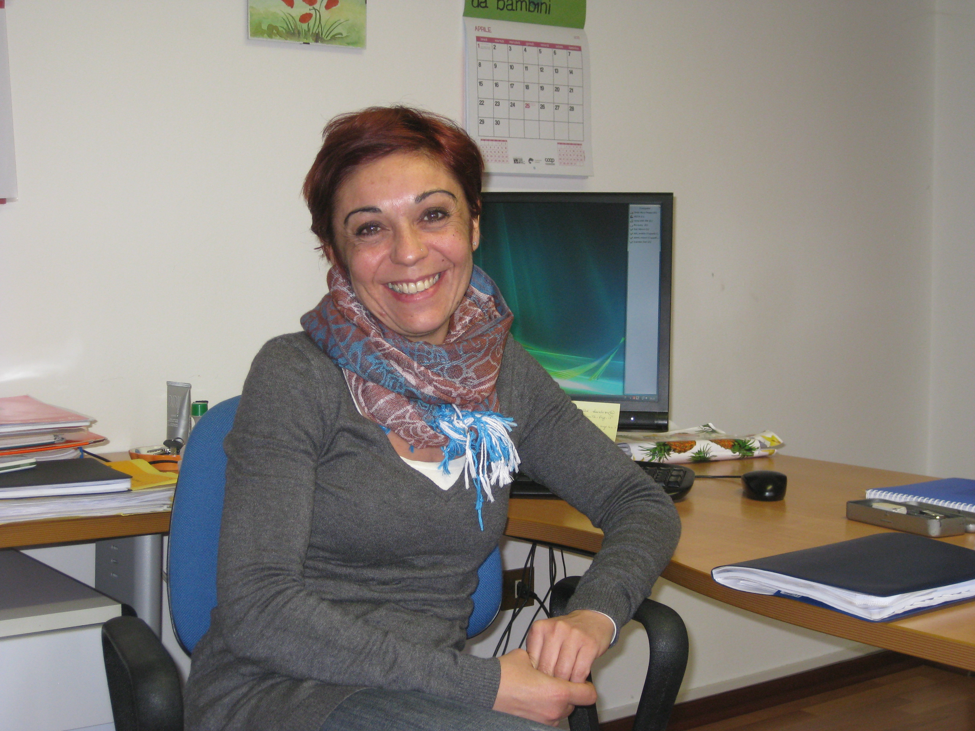 Catia Zonta (professional educator) in her office